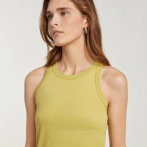 Everlane Cutaway Tank Top Green Leek XXL